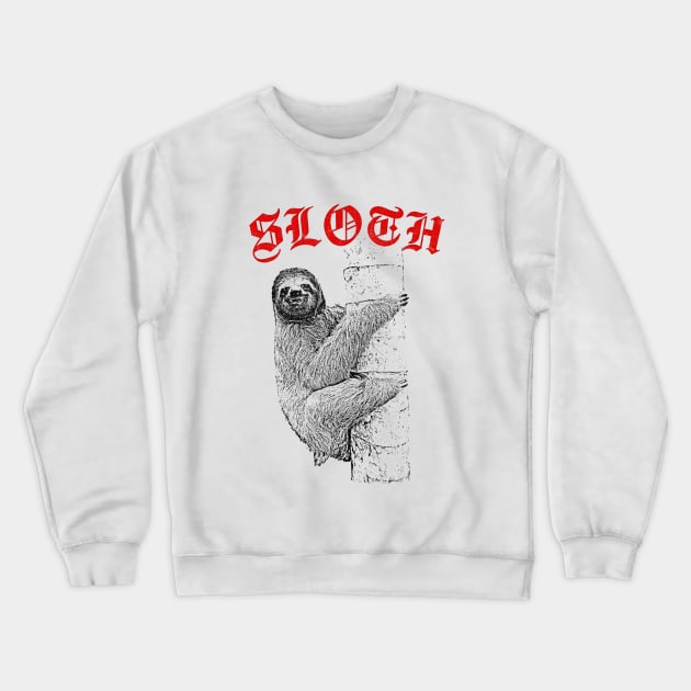 Sloth /// Lazy Sneak Pretty Boi Fan Design Crewneck Sweatshirt by DankFutura